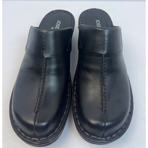 Josef Seibel Womens Black Leather Clog Carole (56308) EU 37 US 6-6.5 - Picture 2 of 12